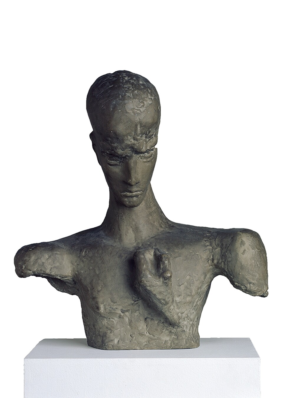 Wilhelm Lehmbruck (1881 - 1919) Kopf eines Denkers, 1918 Kunststein 62,5 cm x 60 x 30 cm © Hamburger Kunsthalle / bpk Foto: Walford/Dunkelberg