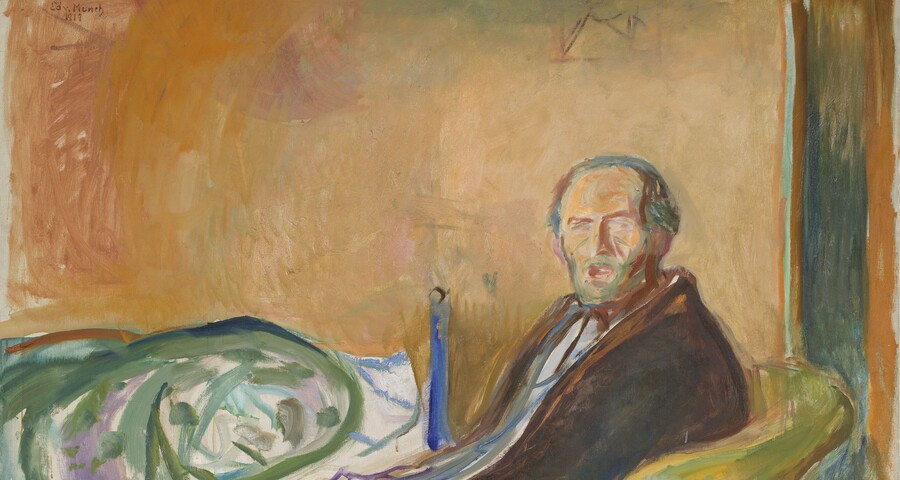 Edvard Munch (1863 - 1944), Selbstporträt mit spanischer Grippe, 1919, The National Museum, Oslo, Foto: Nasjonalmuseet/Høstland, Børre