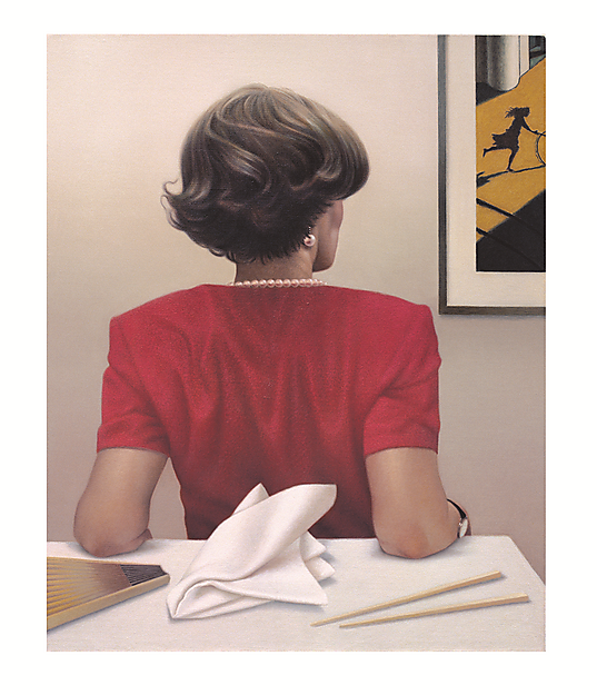Almut Heise (*1944), Rückenansicht, 1999-2000, Öl auf Leinwand, 80 x 65 cm, Hamburger Kunsthalle, Schenkung der Künstlerin 2024 Almut Heise (*1944), Rückenansicht, 1999-2000, Öl auf Leinwand, 80 x 65 cm, Hamburger Kunsthalle, Schenkung der Künstlerin 2024