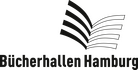 Logo der Bücherhallen Hamburg mit stilisiertem aufgeschlagenen Buch